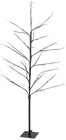 Well Home Árbol con 240 Luces LED Blanco cálido de 120cm de Altura en Color marrón