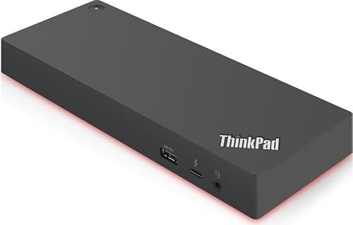 Lenovo ThinkPad Thunderbolt 3 Dock Gen 2 135 W – P/N 40AN0135 – perfekt passend für ThinkPad X1 Carbon / X1 Yoga – Dual 4K Display Support – USB-C Dockingstation inkl. Netzteil