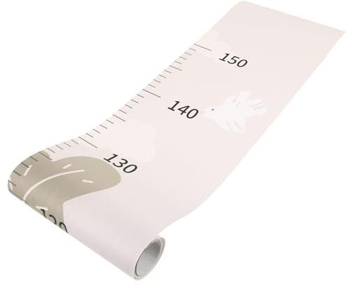 Toddmomy Messlatte für Bärenmotiv Wandhöhenmesslineal Selbstklebendes Wachstumstabelle Wandtattoo für Babyzimmer und Kindergarten Beschriftbar Leicht Tragbar
