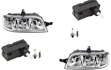 Johns, Scheinwerfer Set Links Rechts passend für Citroen Jumper Stellmotor Leuchtmittel