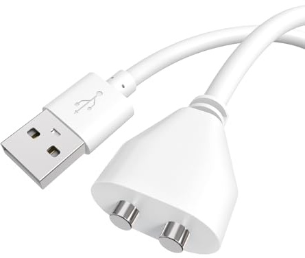 Yaekea Repacement Magnet - Cable USB de carga CC de 6 mm, color blanco, 0,8 m-1P