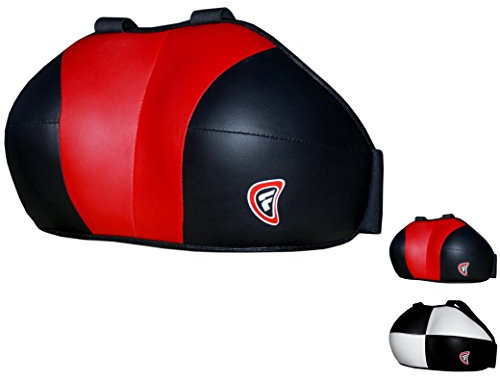 Farabi Sports Damen Brust RGM Brustschutz Boxen MMA Muay Thai Kampfsport Schutzausrüstung Brustschutz (S/M, Red/Black)