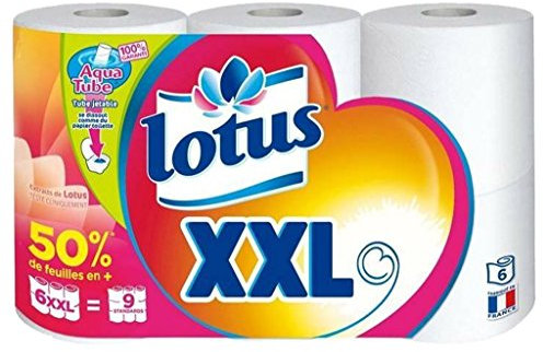 Lotus XXL Blanc 6 Rouleaux (lot de 3)