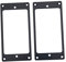 Dilwe Metall Humbucker Pickup, Rahmen Befestigungsringe Ersatzteile für E Gitarren(Schwarz)