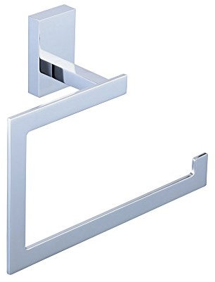 Anelli Portasciugamani Bagno Cube Porta Salviette Montaggio a Parete, Cromato