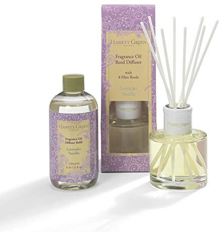 Hassett Green London - Lavender Vanilla - Reed Diffuser and Refill Combination Set