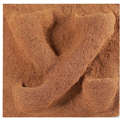 TropicShop Rückwand aus Natur Kokos/Kokosfaserrückwand - Kokosfaser Terrarium Rückwand mit Pflanzentasche (50x50cm)