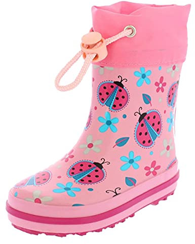Beck Mädchen Glückskäfer Gummistiefel, Pink, 27 EU