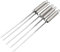 Jjoer Espetos Sardinas Espetos De Acero Inoxidable Reutilizables Pinchos Barbacoa con Control Deslizante Acero Plano Amplio Brochetas Barbacoa Utensilios