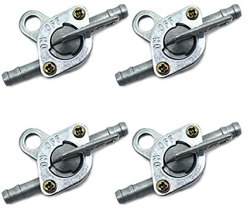 Rubinetto del carburante 4 Pezzi Rubinetto Benzina Serbatoio del gas Interruttore del Carburante Serbatoio olio Rubinetto Generatore Valvola Benzina universale per Ciclomotori Scooter Moto e Quad