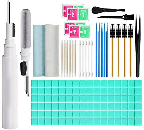 MUIIGOOD Airpods Cleaner Kit, 221 Airpod Earbud Cleaning Putty Remove Ear Wax, Phone Cleaning kit, Clean Brush Microfiber Cloth for Airpods Pro/1/2/3 Charging Case Headphones Phone Camera Hearing Aids