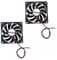 JZK 2 pcs DC 24V 8010 silent cooling fan with wires, PC fan 80mm, Computer Case Fan 8cm x 8cm x 1cm, dc brushless fan 24v, 3d printer fan with cable
