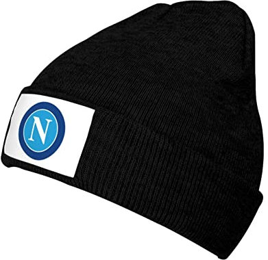 Fnqhappy Ss-C Nap-Oli Bedruckte Reisemützen Warme Strickmütze Pullover Mütze Sweater Mütze Outdoor Sport Schwarz