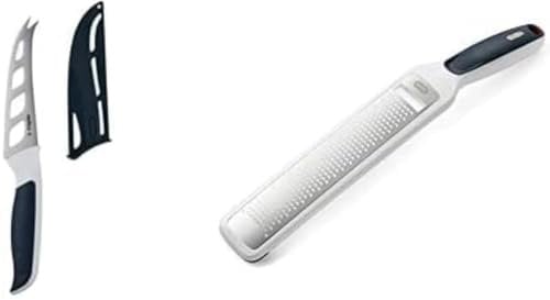 Zyliss E920219 Comfort Cheese Knife | 12 cm/4.5 Inch | Japanese Stainless Steel | Black/White | Kitchen Knife | Dishwasher Safe | 5 Year Guarantee