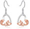PROESS 925 Sterling Silber Fuchs Ohrringe Fuchs Geschenke für Mädchen Frauen