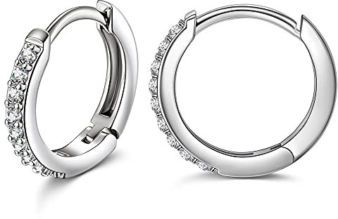 NINAMISS Silber 925 Ohrringe für Damen, Muttertagsgeschenk, Creolen in Schmuck Box