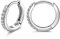 NINAMISS Silber 925 Ohrringe für Damen, Muttertagsgeschenk, Creolen in Schmuck Box