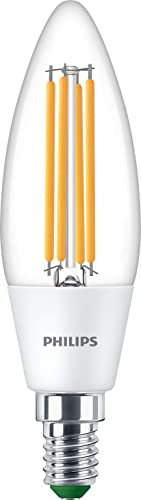 Philips Classic LED-A-Label Lampe 40W E14 Warmw klar Kerze 2er