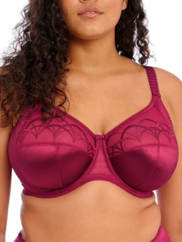 Elomi Women's Full Coverage Bra, Sheer, Berry, 36F