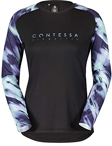 Scott Trail Contessa Signature Damen Fahrrad Trikot lang schwarz 2023: Größe: L (40/42)