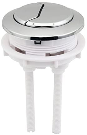 LSSEDA Toilet Push Button Flush Replacement,1pcs 48mm Dual Push Button, Universal Flush Toilet Seats Mirror Double Press Type Water Tank Ceramic Cover Vintage Valve Switch