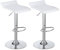 Panana 2er Set Barhocker Barstuhl Tresenhocker für Küche Bar Esszimmer Drehhocker 360° drehbar höhenverstellbar (Weiß)