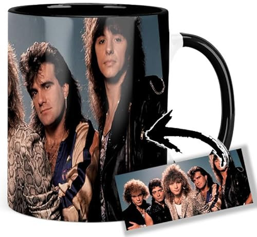 Bon Jovi Tasse Innen & Henkel Schwarz Keramikbecher Mug