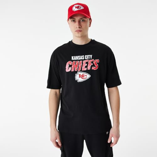 New Era NFL Script Graphic OS Tee KANCHI BLKSCA Kansas City Chiefs, MÄNNLICH T-Shirt,