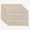 Wracra Tischset 6er Set, Tischsets Abwaschbar 30 x 45 cm, Platzset Waschmaschinenfest Mandelgelb Stoff, Baumwolle Leinen Tischsets Platzsets für Tisch, Küche, Essen (Mandelgelb)