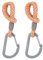 LÄSSIG Kinderwagenbefestigung (2 Stk.) Karabinerhaken Kinderwagenhaken Einkaufshaken/Stroller Hooks Cord beige/orange/lavende