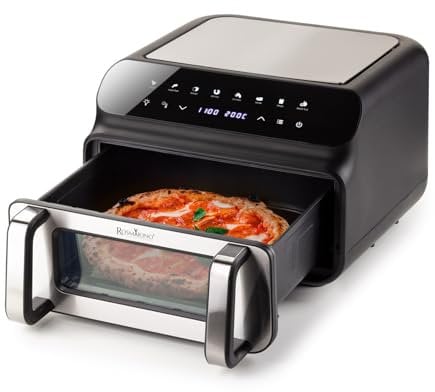 Rosmarino AirFryer,10L, MasterPro - Friggitrice ad Aria - Multifunzione 5-in-1: Friggere, Grigliare, Cuocere, Disidratare, Tostare | Grande Capacità Familiare | Risparmio Energetico