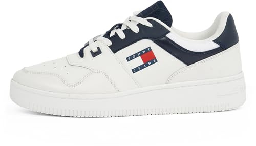 Tommy Jeans Tjm Retro Basket Ess Em0Em01395, Sneaker, Uomo, Blu (Navy), 46 EU