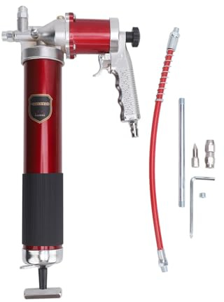 Fafeicy Fettpresse Set mit Pistolengriff, 10.000-12.000 PSI, Automatische Schmierung, 6-teiliges Zubehör, G1/4 Zoll
