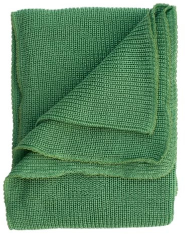 Lilano, Dicke Baby Decke, 100% Wolle (kbT), 90x85 cm (Grün)