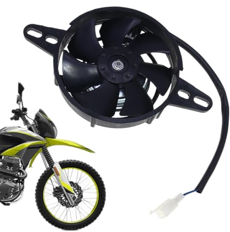 Radiador de aceite de moto, ventilador radiador de motocicleta | Ventilador térmico enfriado | Accesorio de piezas de repuesto para ventilador de refrigeración del radiador DC 12 V para enfriamiento