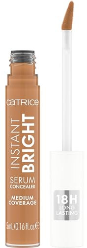 Catrice Instant Bright Serum Concealer, Nr. 060N, Nude, feuchtigkeitsspendend, langanhaltend, strahlend, für trockene Haut, vegan, ölfrei, ohne Konservierungsstoffe, ohne Parabene, 1er Pack (5ml)
