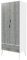 URBNLIVING 180cm Tall Freestanding White Wardrobe with Ash Grey 2 Door 2 Drawer Modern Shelf Clothes Storage Scandi Legs Cupboards Hanging Rail Unit for Bedroom