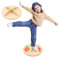 Balance Board Kinder Wackelbrett Balancierbrett Rutschfestem Balancieren Kinder Holzspielzeug für Innen und Außen Spiel und Training Förderung von Balancev Koordination