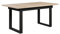 trendteam smart living - Universal - Esstisch - Schwarz/Eiche Sonoma - ausziehbarer Wohnzimmertisch mit Metallfüßen - (BxHxT) 160-200 x 76 x 80 cm - Tisch geeignet für Küche, ESS- oder Wohnzimmer