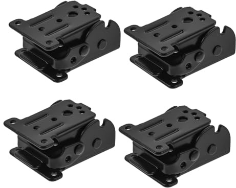 SEWOART 4pcs Furniture Hinge Bracket Folding Hinge Bracket for Dining Table Strong Easy Match