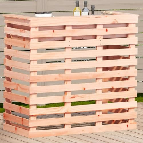 Fasba Gartenbar, Gartentheke mit Ablage, Bartisch Stehtisch Tresentisch für Garten, Theke Bar Tresen Gartenmöbel, Massivholz Douglasie