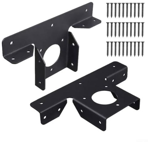 2 Stück Heavy Duty für Halterungen für Pergola-Verlängerungen, T für Halterungen für stabile Outdoor-Konstruktion