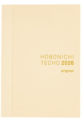 Hobonichi Techo 2026 Original Book – A6, English, Daily, January Start, Monday Start, Planner