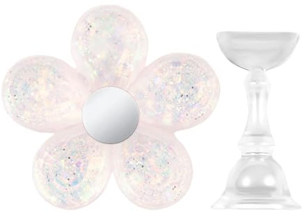 Nails Stand False Nails Holder Flower Shape Painting Stand Display Practice For Salons And Home Nail Display Flower Shape Nail Practice Tips Holder For Salons
