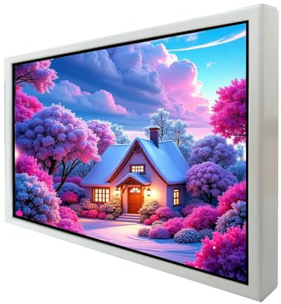 VSDISPLAY Monitor LCD IPS Blanco de 7 Pulgadas 1280x800 350 nits, Orificios de Montaje de 75 mm, para Carcasa de PC Personalizada y subpantalla
