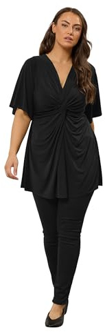 EVANS Curve Twist Front Angel Sleeve Top - Women's - Plus Size Curve