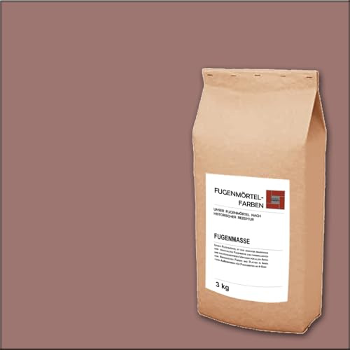 Fugenmörtel-Farben | 3kg | Einsetzbar für Fugen im Innen- und Außenbereich auf Wand- und Bodenflächen (Indisch Rot, 3kg)