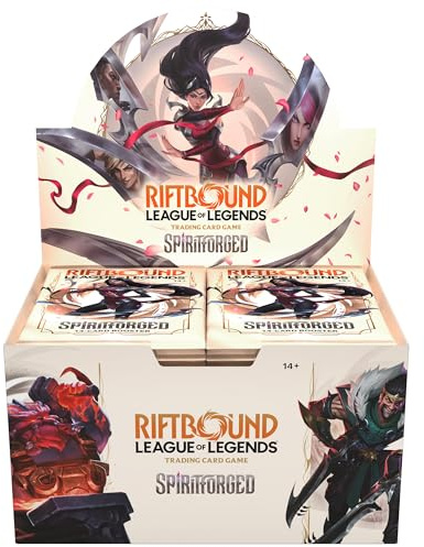 Riftbound: League of Legends TCG Spiritforged - Expositor de expansión - 24 sobres de expansión (14 cartas cada uno), juego de cartas coleccionables de construcción de mazos, surtido al azar
