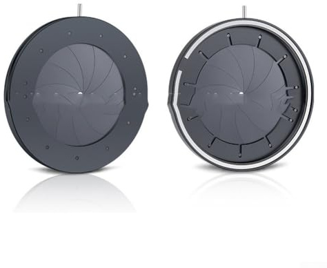 Gettimore Verstellbares 4–50 mm mechanisches Iris-Blendenmikroskop und Objektiv, 11 Klingen, Metallkonstruktion, Lichtsteuerung