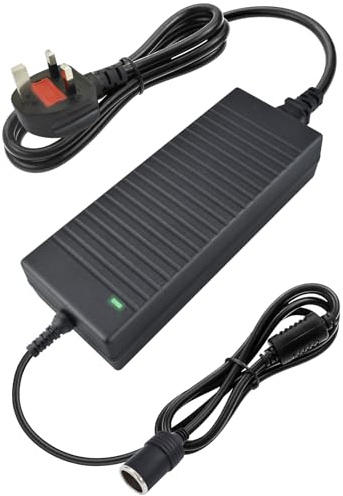 AC to DC Converter 12V 10A 120W, 240V to 12V Adapter, Mains to 12V Car Adaptor for LED Strip Lights, CCTV Cameras, Wireless Routers & Household Devices